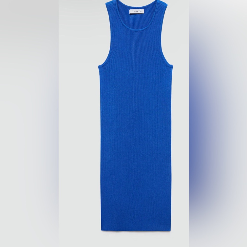 MANGO Short Knitted Blue Dress💙 - Picture 4 of 9
